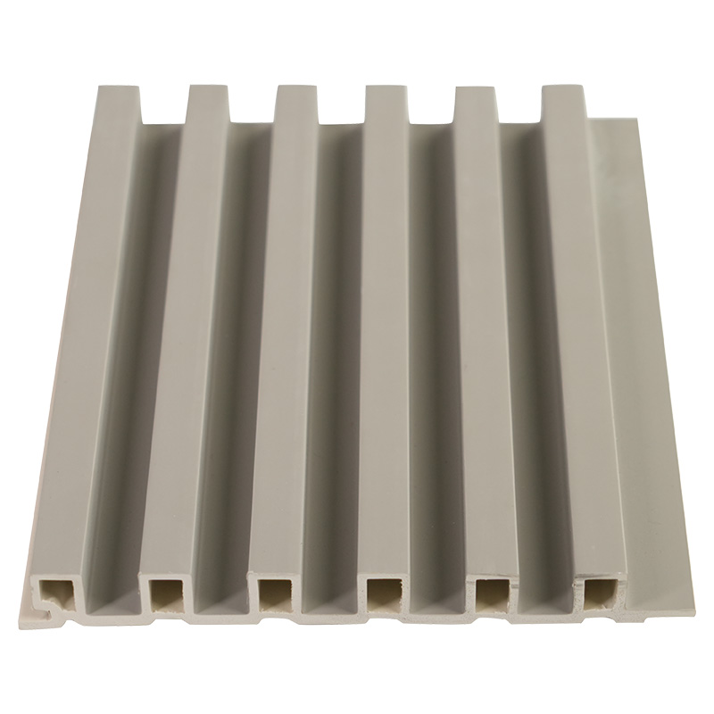 Latime 158 mm Grosime 17 mm PVC Lemn-plastic Grilaj panou de perete compozit