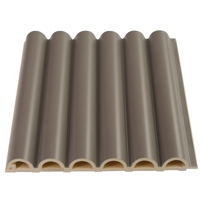 Lățime 158 mm Grosime 15 mm Panou ondulat PVC WPC cu granulație din lemn