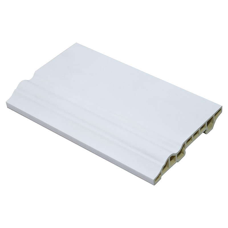 Plintă WPC cu granulație din lemn de 80 mm cu bază din PVC