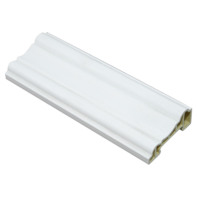 Garnitură decorativă de 60 mm cu finisaj cu folie PVC cu granulație de lemn